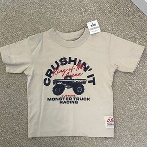 NWT, Cotton On, 2T, Monster Truck Racing Kids T-Shirt